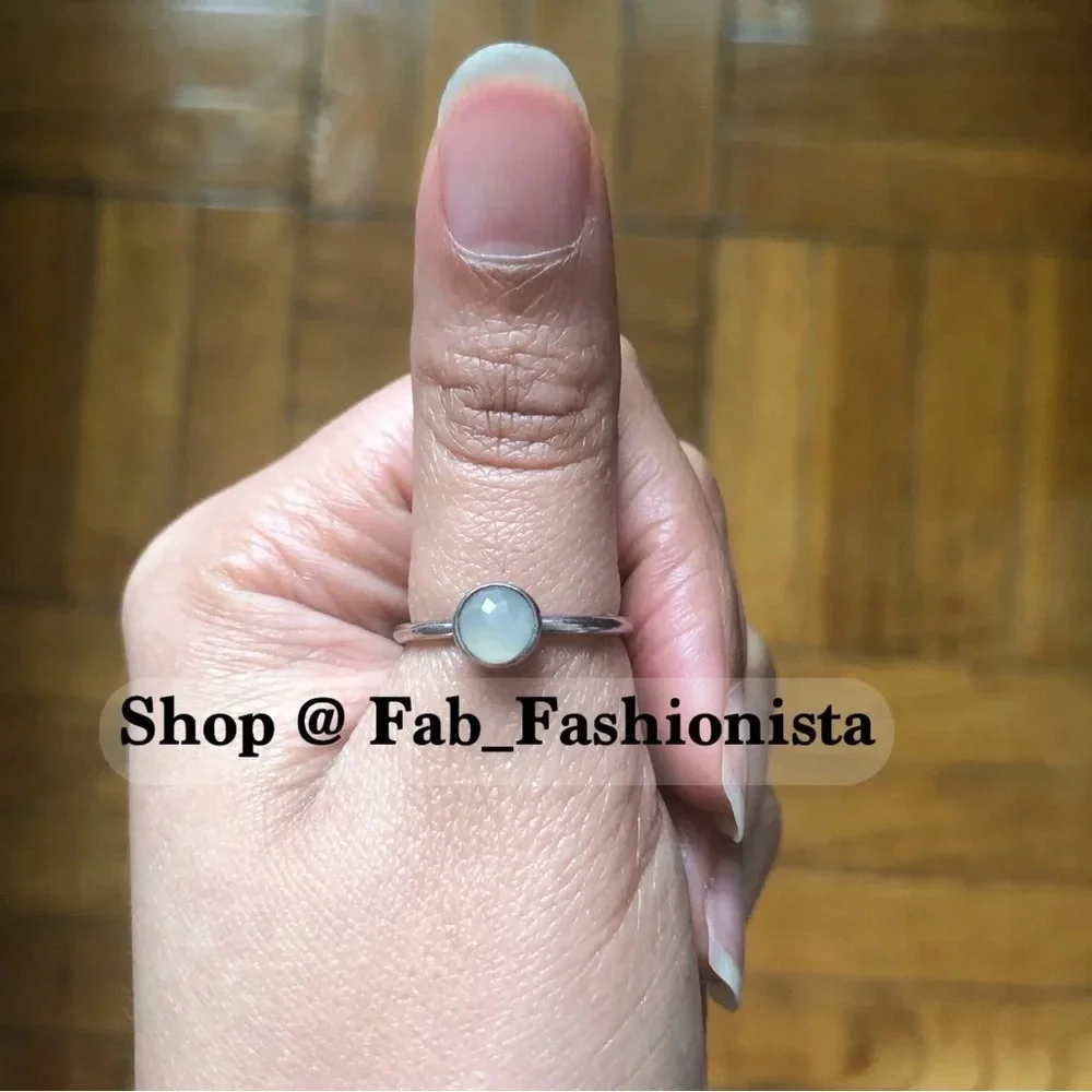 Pandora Sterling Silver Moonstone ring
